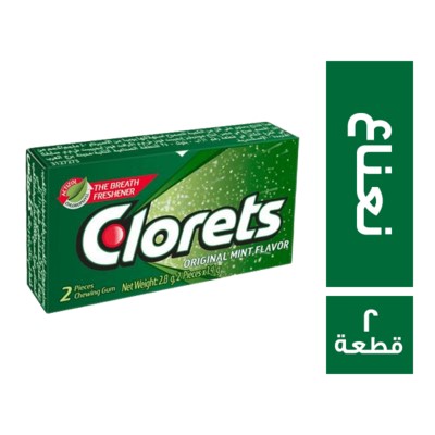كلورتس لبان بطعم النعناع - 2 قطعة