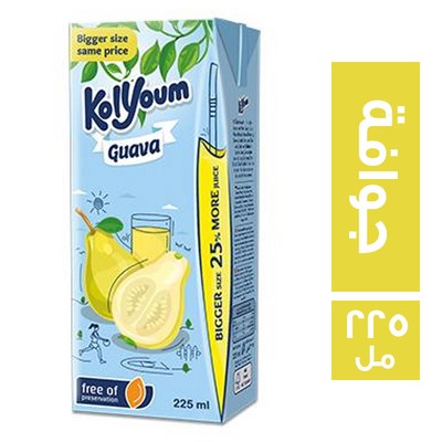 كل يوم عصير مشروب بطعم الجوافة - 225 مل