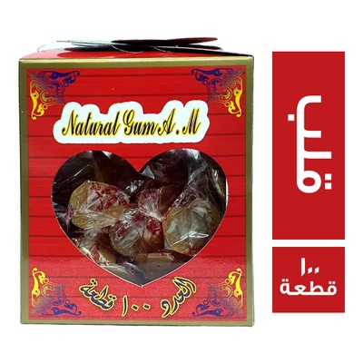 ايه ام لبان سمارة قلب - 100 قطعة