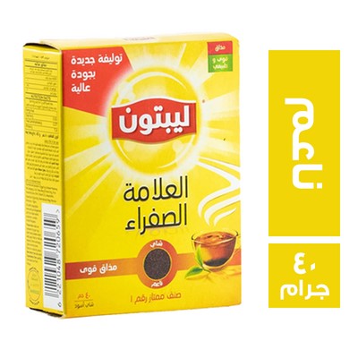 ليبتون شاي اسود ناعم - 40 جم