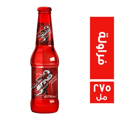 ستينج زجاج مشروب طاقة فراولة - 275 مل