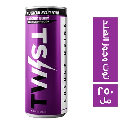 تويست مشروب طاقة بطعم التوت وجوز الهند - 250 مل