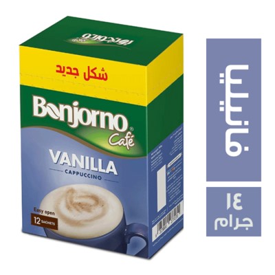 بونجورنو كافيه كابتشينو فانيليا - 14 جم